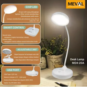 Lampu Desk Lamp Meval 3 Color